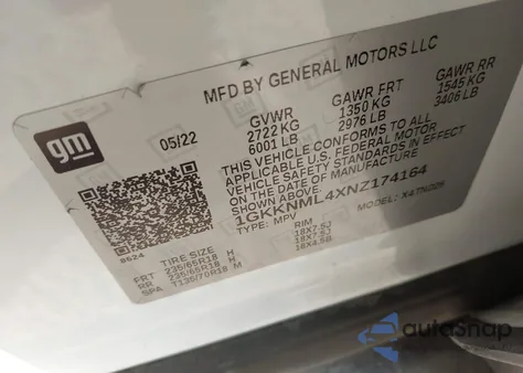 2022 GMC Acadia Fwd Slt z USA, uszkodzony, nr VIN 1GKKNML4XNZ174164